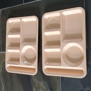 2 Vintage Texas Ware Lunch Trays